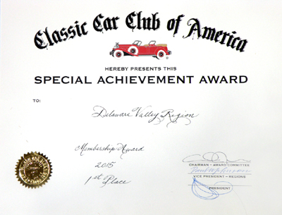 Membership Special Achievement Award
